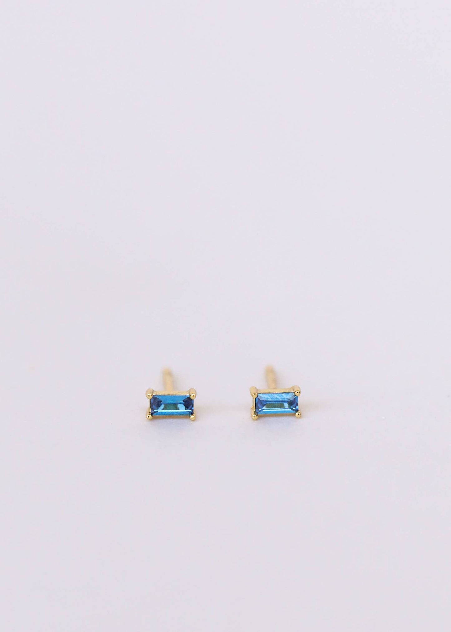 Sapphire Baguette Earrings