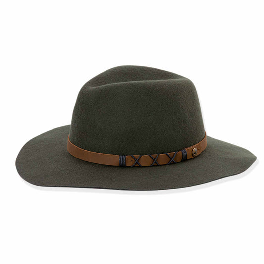 Olive Soho Wide Brim Hat