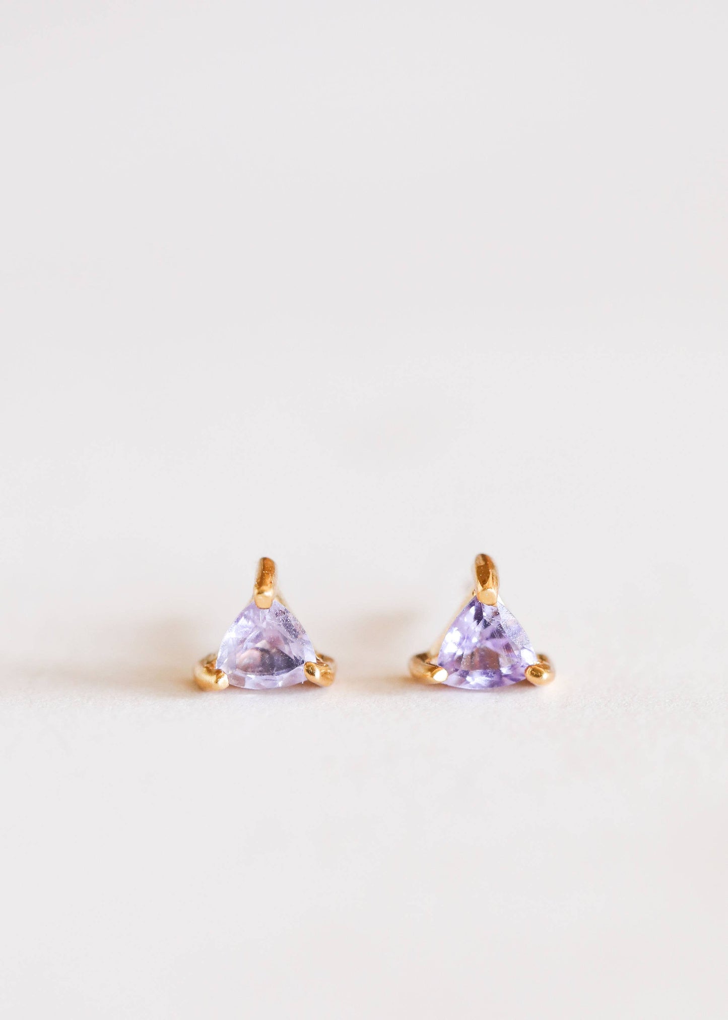 Amethyst Mini Gem Earrings