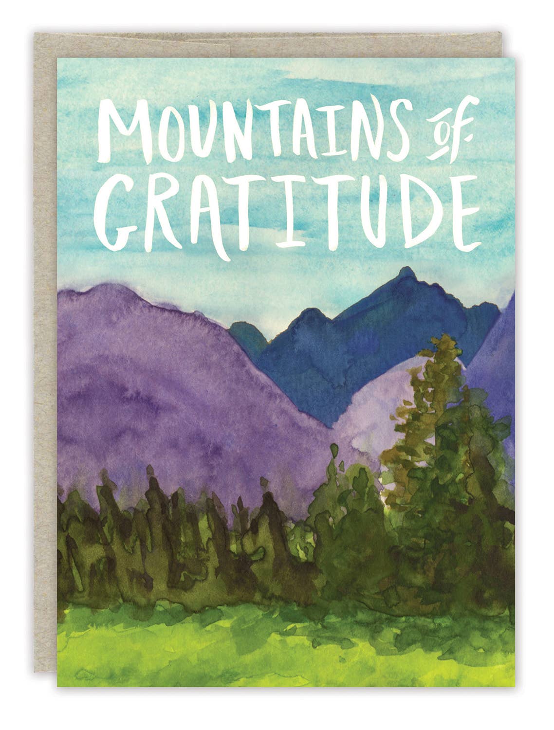 Mountains Of Gratitude Thank You Card