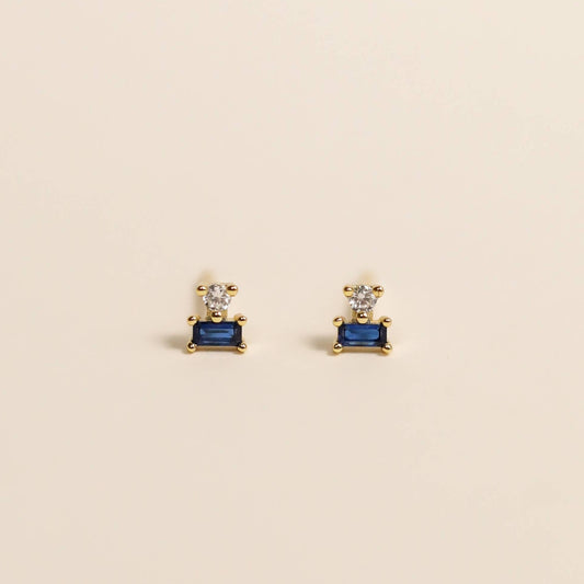 Sapphire Double Stack Earrings