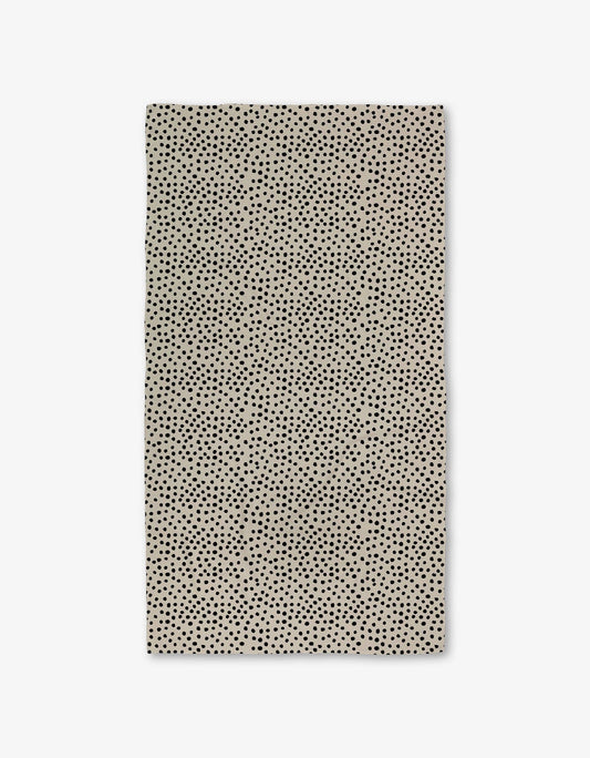 Dotty Tan Luxe Bath Towel - Geometry