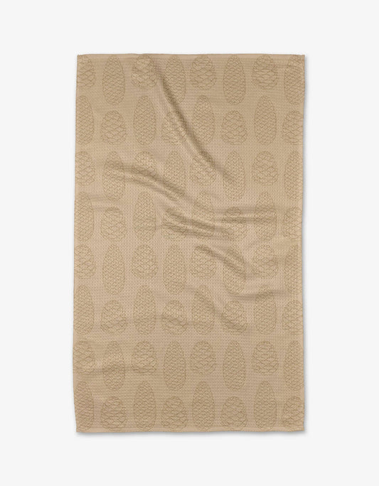 Light Pinecone Tea Towel