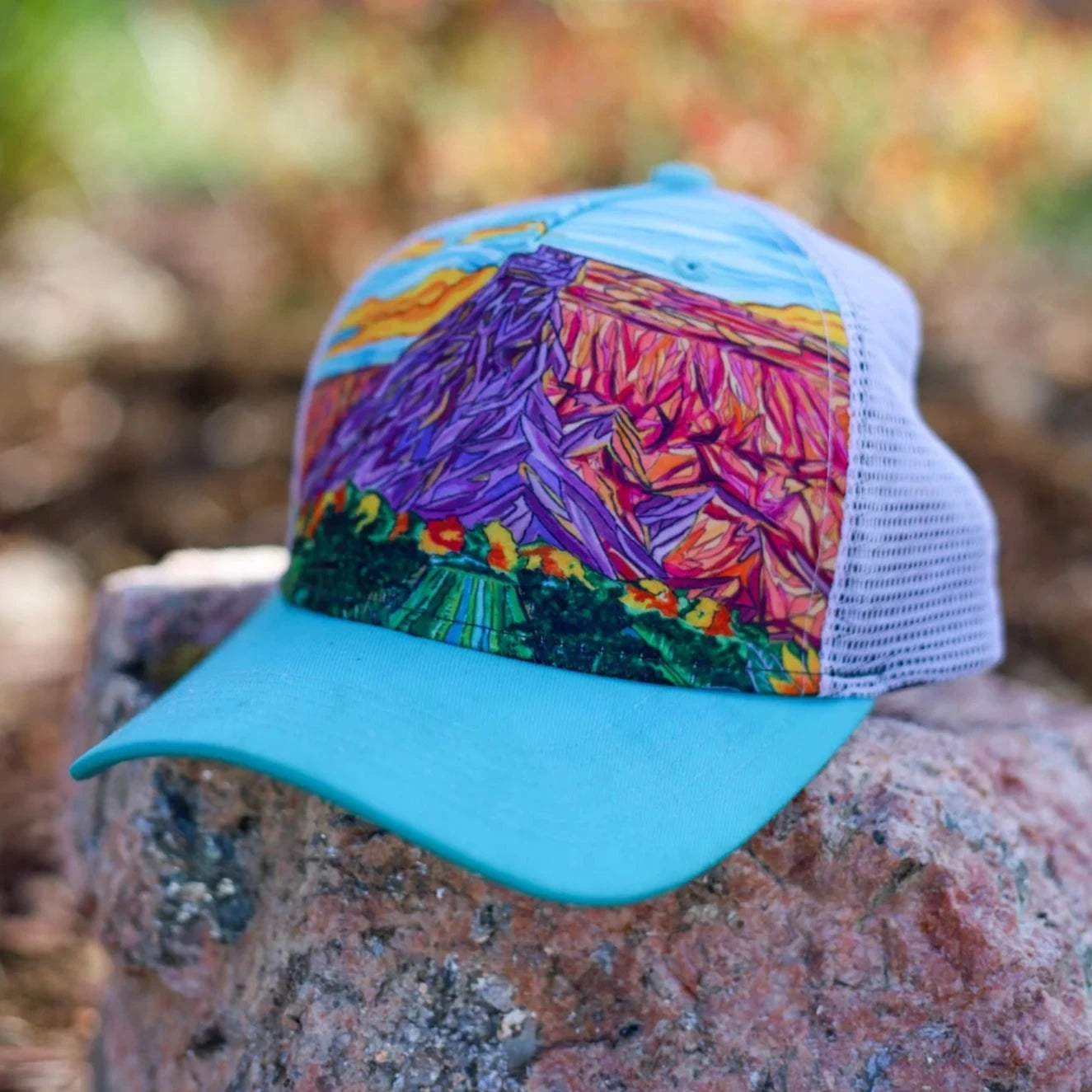 Cori Ward YOUTH Trucker Hat - Blue “Mt. Garfield”