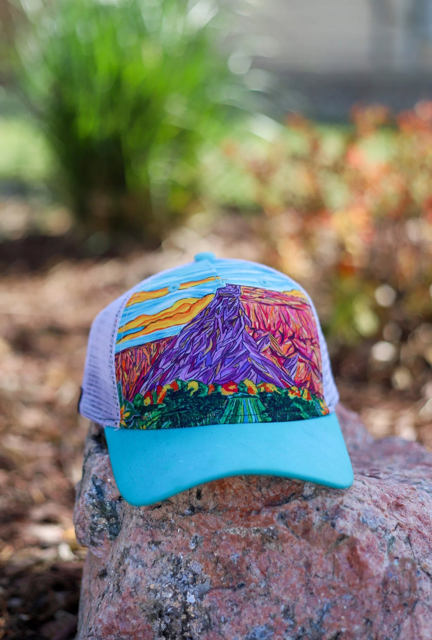 Cori Ward YOUTH Trucker Hat - Blue “Mt. Garfield”